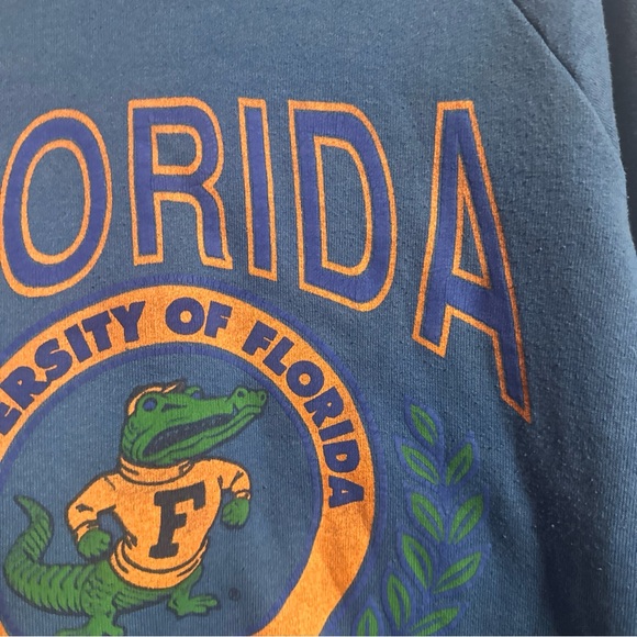 Vintage 90s Fruit of the Loom Blue Florida Gators Sweatshirt - Picture 6 of 16